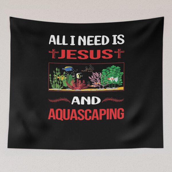 Artikelvorschau, Lustiger Jesus Aquascaping Aquascape Aquascaper entworfen und verkauft von FifineCroteau.