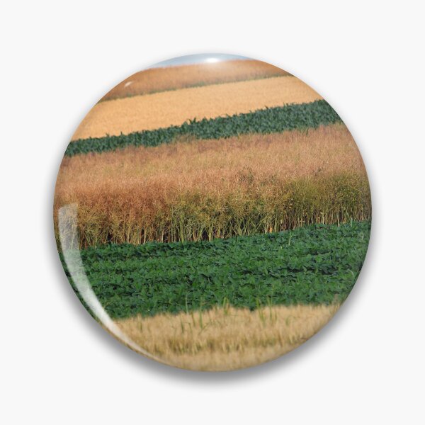 Item preview, soybean and wheat fields in springtime landscape designed and sold by goceris.
