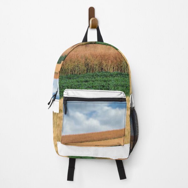 Item preview, soybean and wheat fields in springtime landscape designed and sold by goceris.