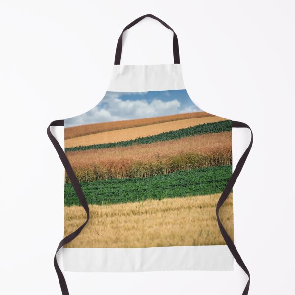 Item preview, soybean and wheat fields in springtime landscape designed and sold by goceris.