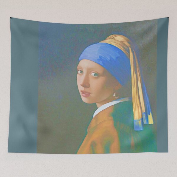 Item preview, Girl with a Pearl Earring - Johannes Vermeer (digitally enhanced by WatermarkNZ Press) designed and sold by CristalleLisa.