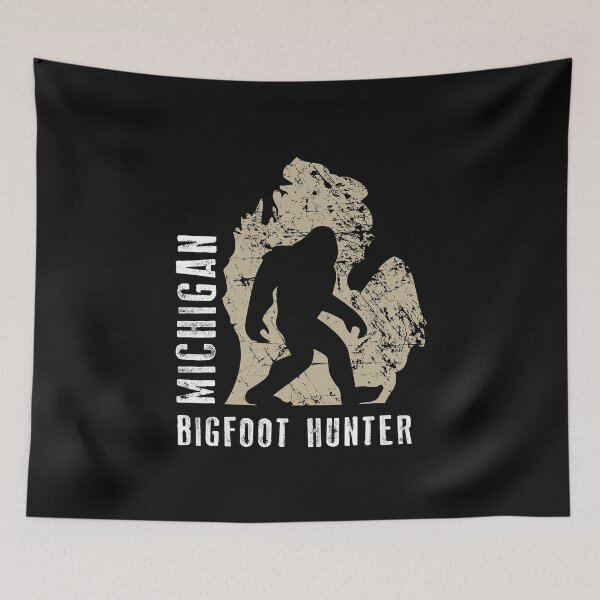 Item preview, Michigan Bigfoot Hunter Funny Sasquatch designed and sold by danieljames11.
