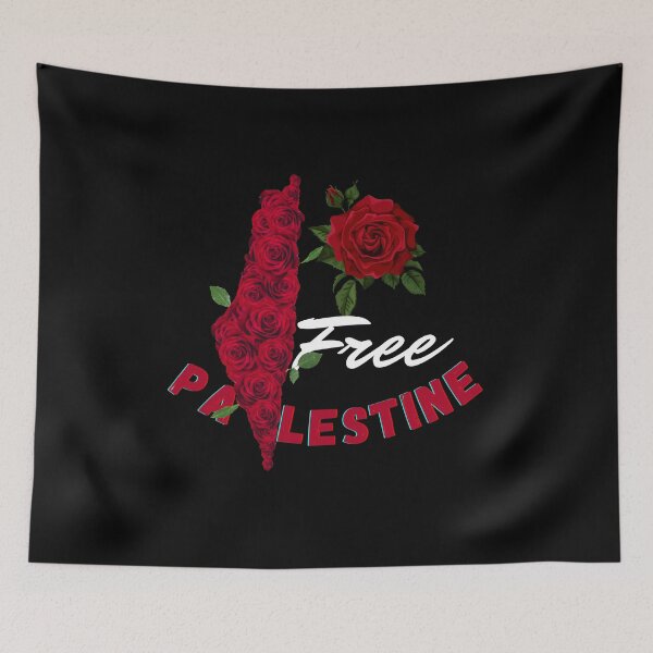 Item preview, Free Palestine made with roses designed and sold by mo-stuff.