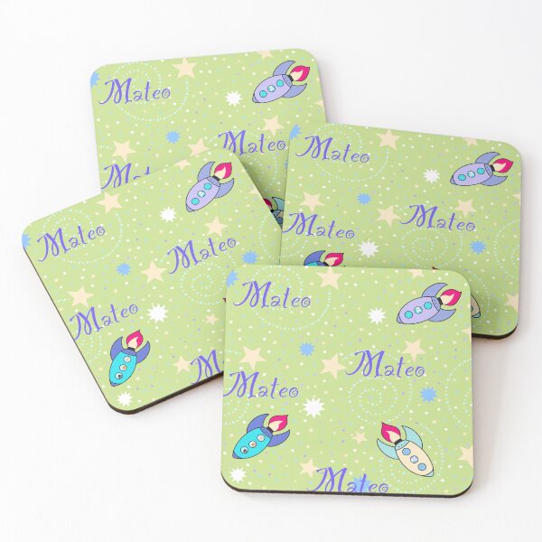 Item preview, Mateo name on green  designed and sold by QuirkyCraftz.