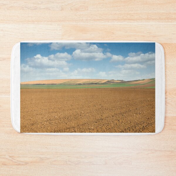 Item preview, plowed field farmland in springtime landscape agriculture designed and sold by goceris.