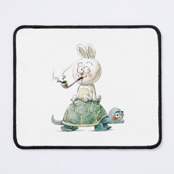 Item preview, A clever rabbit on the turtle's back. designed and sold by artredstar.