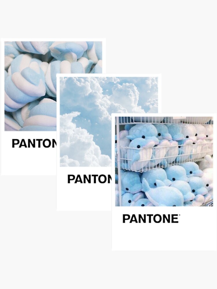 Pantone Blue Stickers for Sale