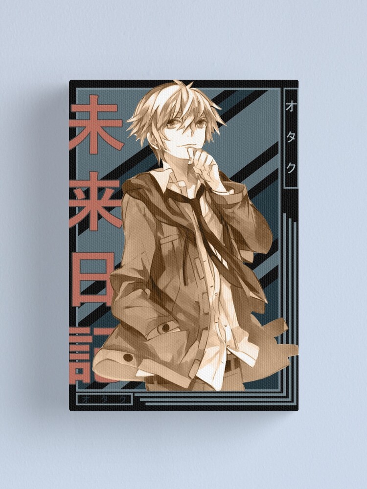 Yukiteru Amano Yuki Future Diary Mirai Nikki Retro blue brown anime Design  Greeting Card for Sale by Raiden Designer Shop