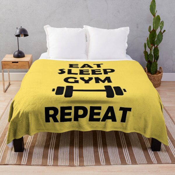 Item preview, Eat Sleep Gym Repeat Workout Lovers designed and sold by HangOnShopping.