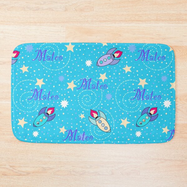 Item preview, Mateo name on blue  designed and sold by QuirkyCraftz.