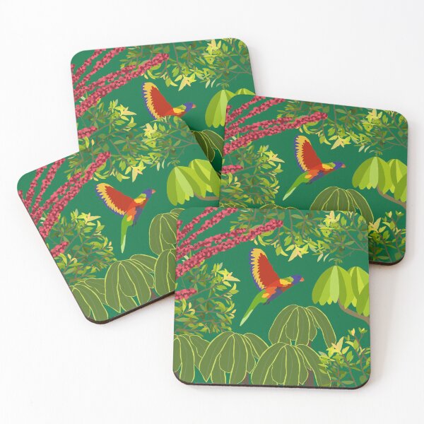 Item preview, Rainbow Lorikeet Botanical on Green designed and sold by Digitaldingo.