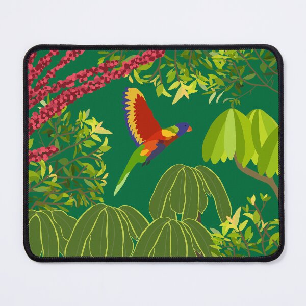 Item preview, Rainbow Lorikeet Botanical on Green designed and sold by Digitaldingo.