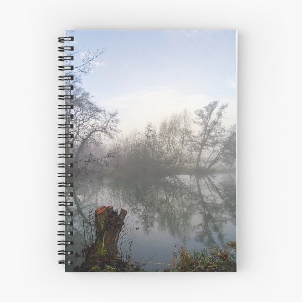 Item preview, Misty mañana de enero en el río Teme Ludlow designed and sold by HalcyonPrints.