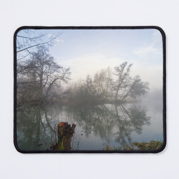 Item preview, Misty mañana de enero en el río Teme Ludlow designed and sold by HalcyonPrints.