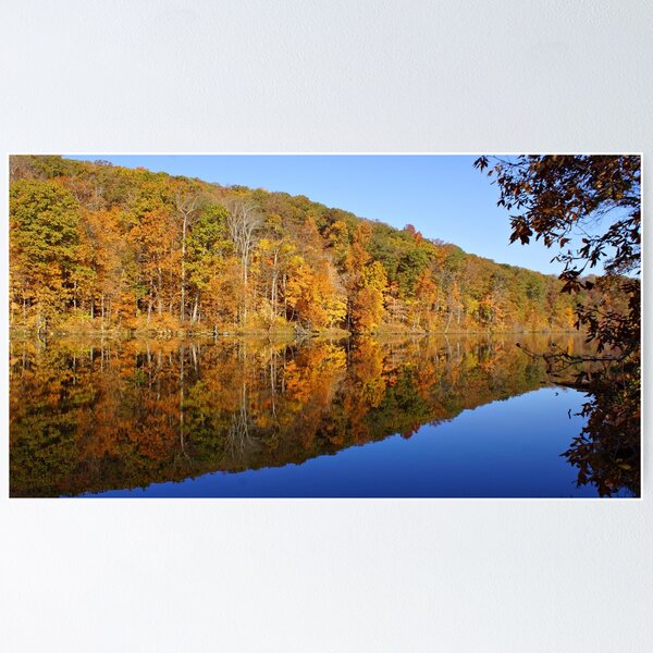 Item preview, Pounds Hollow Lake in Autumn designed and sold by Sandy Keeton.