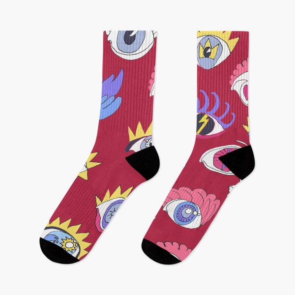 Item preview, New wave eyes, in red, art by Miguel Matos Official designed and sold by MiguelMatosArt.