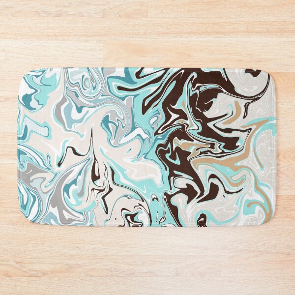 Item preview, Aqua Ivory Chocolate Abstract designed and sold by slimbirdy.