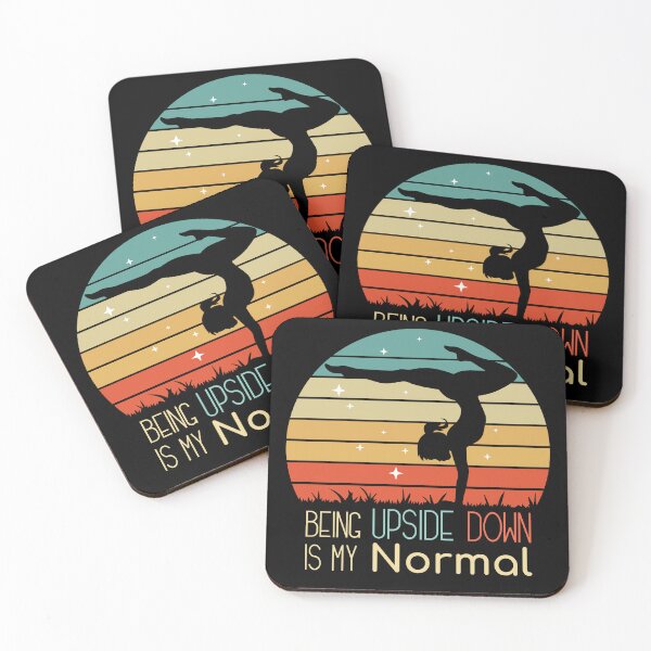 Item preview, Being Upside Down Is My Normal Vintage Retro Gift For Acrobatic Gymnasts designed and sold by NawalMagdy.