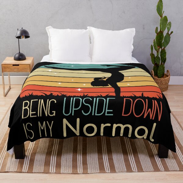 Item preview, Being Upside Down Is My Normal Vintage Retro Gift For Acrobatic Gymnasts designed and sold by NawalMagdy.