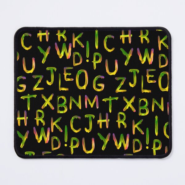 Item preview, Uppercase Colorful Letters on Black designed and sold by ckylin.