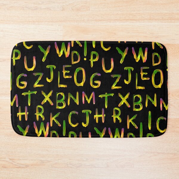 Item preview, Uppercase Colorful Letters on Black designed and sold by ckylin.