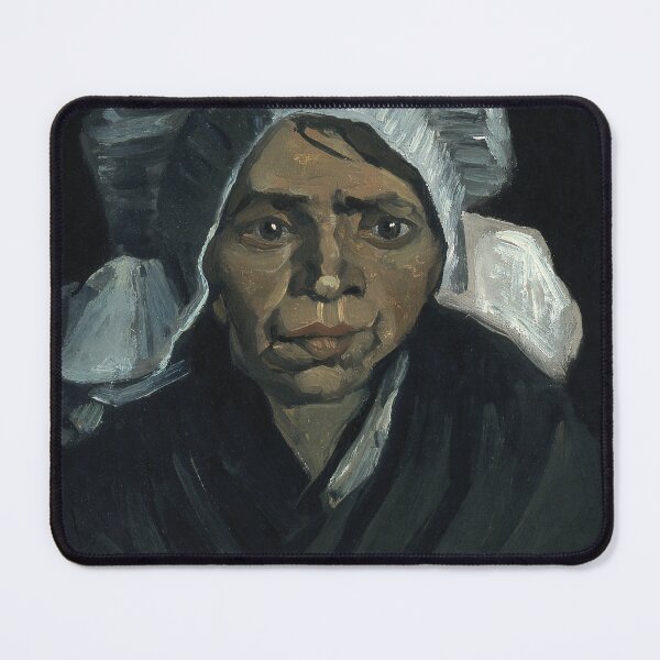 Item preview, Oil Painting Head of a Peasant Woman (1884) By Vincent Van Gogh designed and sold by Designedbysm.