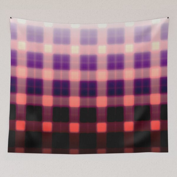 Item preview, red dark to light blurred gradient plaid  designed and sold by TeesMi.