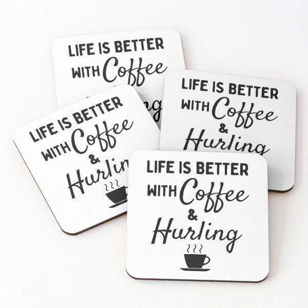 Artikelvorschau, Das Leben ist besser mit Coffee & Hurling entworfen und verkauft von TheGreenGoat.
