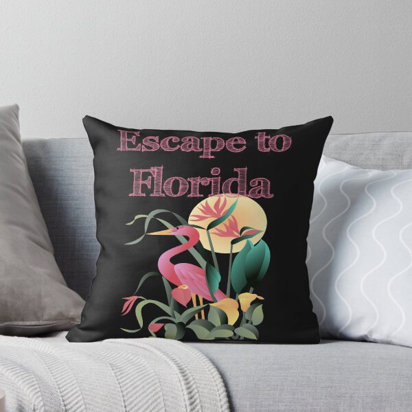 Item preview, Escape to Florida flamingo and green plant design designed and sold by Areashor.