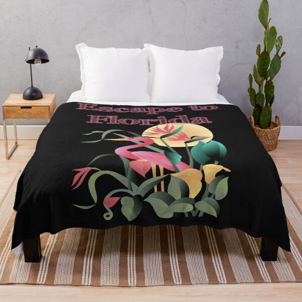 Item preview, Escape to Florida flamingo and green plant design designed and sold by Areashor.