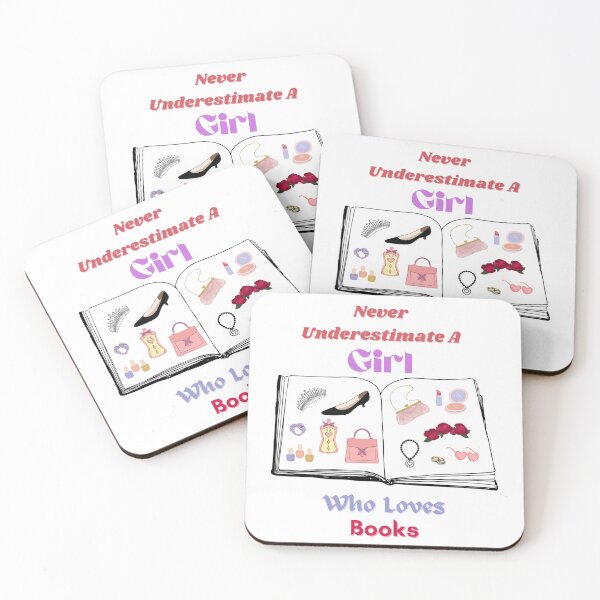 Item preview, Never Underestimate A Girl Who Loves Book - Funny And Cute Quotes designed and sold by Designspot2020.
