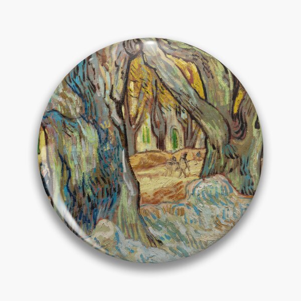 Item preview, Impressionist Painting The Large Plane Trees (Road Menders at Saint-Rémy) (1889) by Vincent Van Gogh designed and sold by Designedbysm.