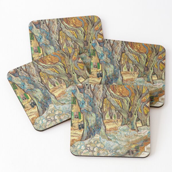 Item preview, Impressionist Painting The Large Plane Trees (Road Menders at Saint-Rémy) (1889) by Vincent Van Gogh designed and sold by Designedbysm.