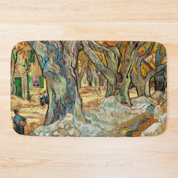 Item preview, Impressionist Painting The Large Plane Trees (Road Menders at Saint-Rémy) (1889) by Vincent Van Gogh designed and sold by Designedbysm.