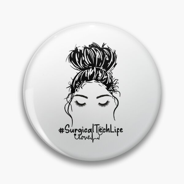 Item preview, Nurse Messy Bun Surgical Tech Life Nurse Valentine's Day designed and sold by ryanbrian.