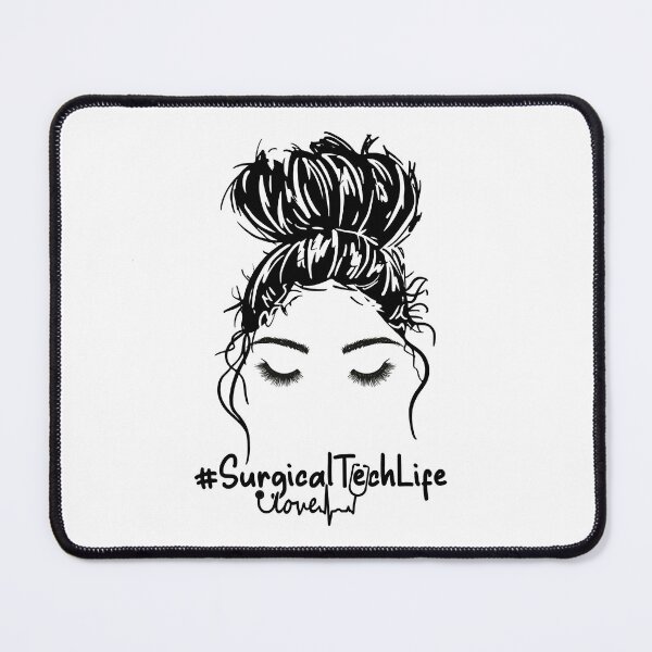 Item preview, Nurse Messy Bun Surgical Tech Life Nurse Valentine's Day designed and sold by ryanbrian.