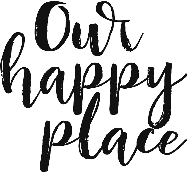 kitchen decor printable quote our happy place printable