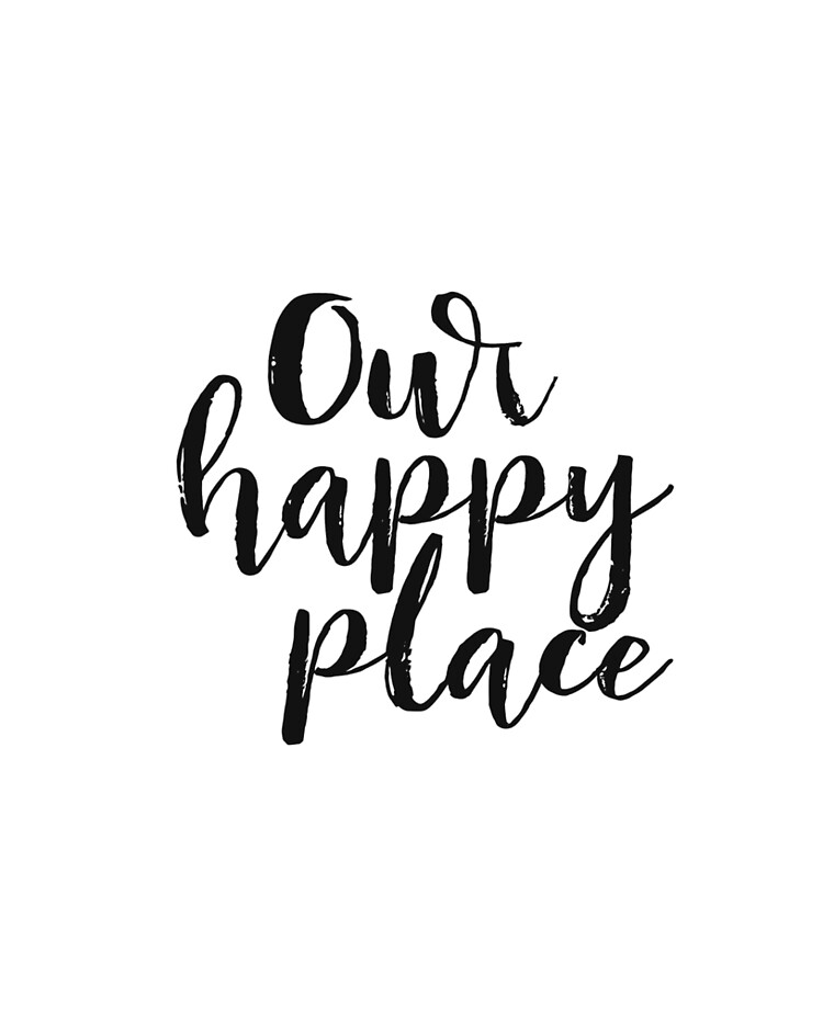 Kitchen Decor Printable Quote Our Happy Place Printable Kitchen