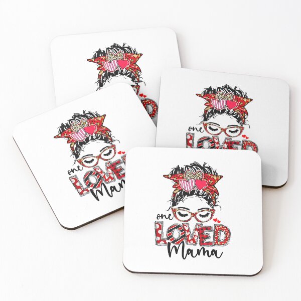 Item preview, One Loved Mama Messy Bun Glasses Mom designed and sold by ryanbrian.
