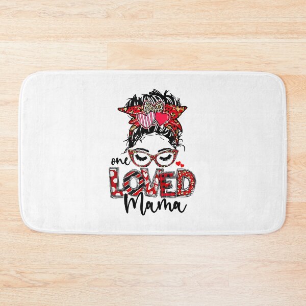Item preview, One Loved Mama Messy Bun Glasses Mom designed and sold by ryanbrian.