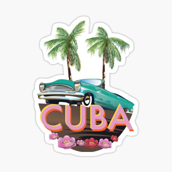 Bandera de Guanabacoa, Cuba STICKER Vinyl Die-Cut Decal – The