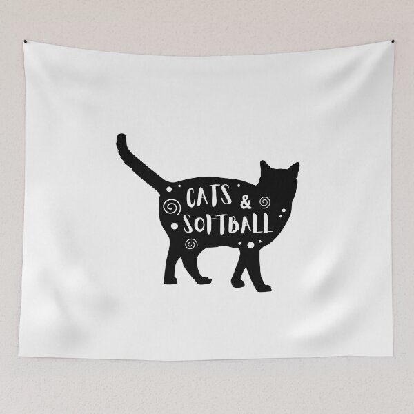 Item preview, Cats & Softball designed and sold by TheGreenGoat.