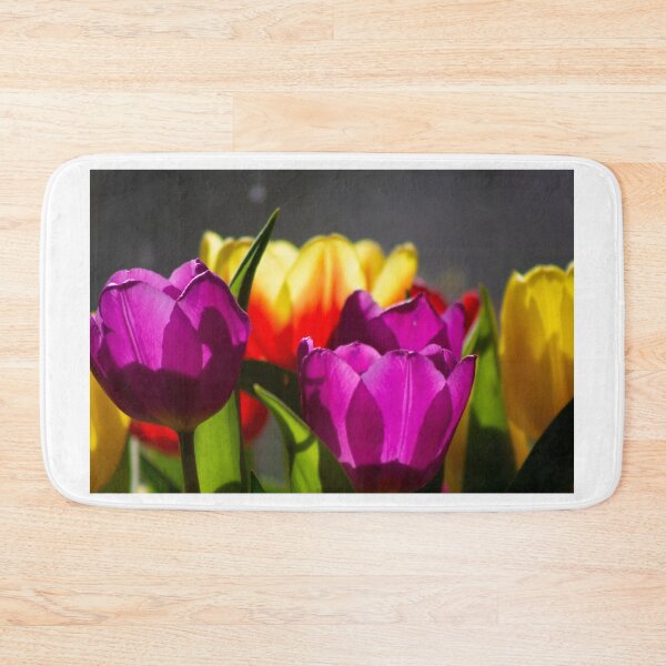 Item preview, Tulip flowers catching the summer sun designed and sold by HalcyonPrints.