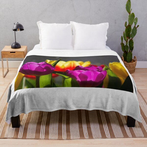 Item preview, Tulip flowers catching the summer sun designed and sold by HalcyonPrints.