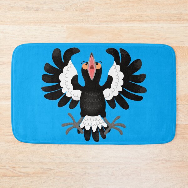 Item preview, Funny Australian magpie cartoon illustration designed and sold by FrogFactory.
