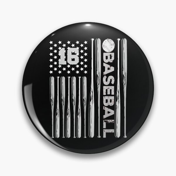 Item preview, Baseball White Bats Number 16 Six N Gray Usa Flag  designed and sold by mchargue12.