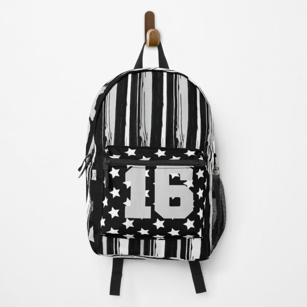 Item preview, Baseball White Bats Number 16 Six N Gray Usa Flag designed and sold by mchargue12.