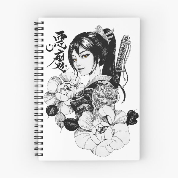 Item preview, Geisha Japanese Samurai Flowers Ornament designed and sold by OWLvision33.