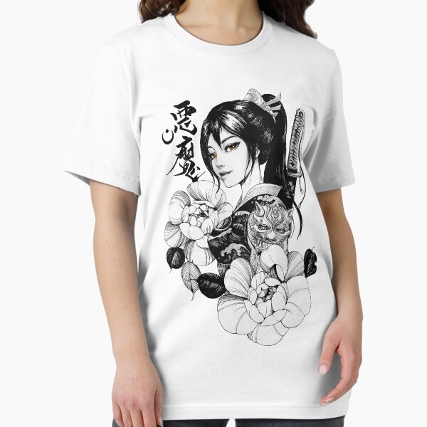 Artikel-Vorschau von Geisha-japanische Samurai-Blumen-Verzierung, designt und verkauft von OWLvision33.