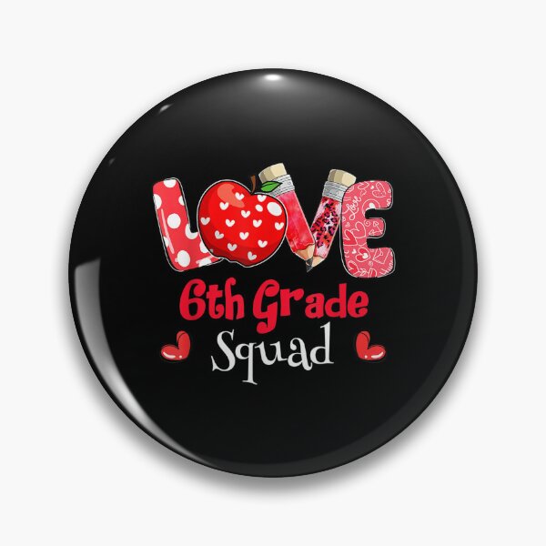 Item preview, Valentines Day Heart Love 6th Grade Squad Costume Teacher  designed and sold by mchargue12.